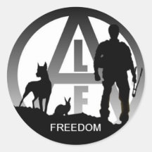 Tierbefreiungs-Fronten-Freiheits-Aufkleber