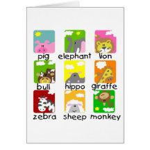 Tiere auf Parade-T-Shirts und Geschenken Karten