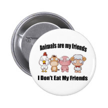 Tiere sind meine Freunde Buttons