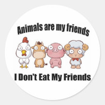 Tiere sind meine Freunde Stickers