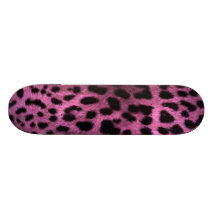 Tierleoparddruck - Rosa Bedruckte Skateboarddecks