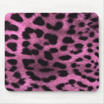 Tierleoparddruck - Rosa Mousepads