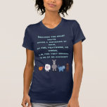Tierrechte zitieren niedliche Cartoon-Tiere Shirt