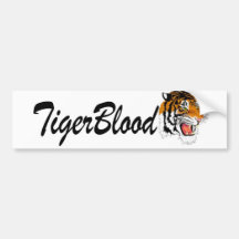 TIGER-BLUT AUTO STICKER