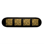 Tiger-Druck-Muster. Orange und Schwarzes Personalisierte Decks