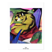 Tiger durch Marc Franz Postkarte