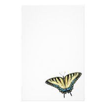 Tiger-Frack-Schmetterlings-Briefpapier Bedrucktes Papier