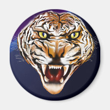 Tiger-Tiger brennend hell Magnete