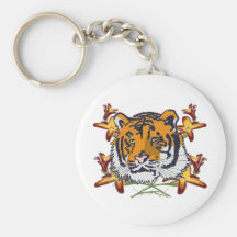Tiger_with_flowers Schlüsselband