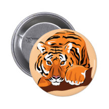 Tigerknopf Anstecknadelbutton