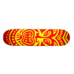 Tiki Masken-Art - Rot auf dem Gelb (Retro) Personalisiertes Deck
