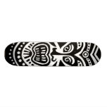 Tiki Masken-Art - Schwarzes auf Weiß Personalisierte Skatedecks