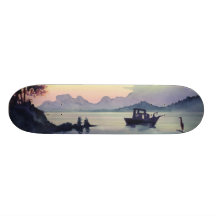 "Tillamook Biegungs-" LandschaftsAquarell-Skateboa Skateboarddecks