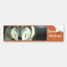 Timberwolf von Junglewalk.com Auto Sticker