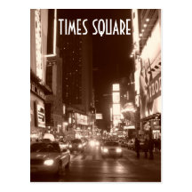 Times Square (Sepia) Postkarten