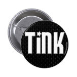 Tink Knopf - Schwarz-Sterne Anstecknadelbuttons