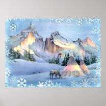 TIPI-WINTERAPPALOOSA durch SHARON SHARPE Posterdrucke