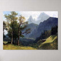 Tiroler Landschaft Plakatdruck