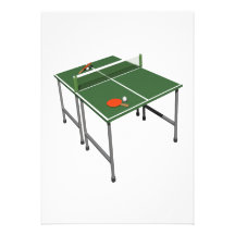 Tischtennis Einladungskarte