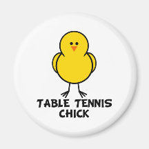 Tischtennis-Küken Kühlschrankmagnet