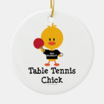 Tischtennis-Küken-Verzierung Weinachtsornamente