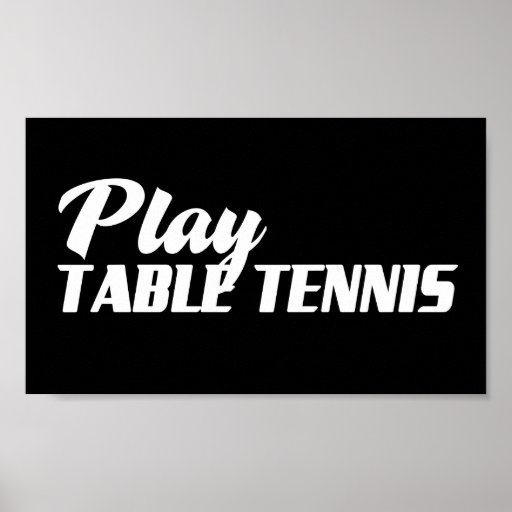 Tischtennis Plakatdrucke