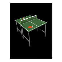 Tischtennis Postkarte