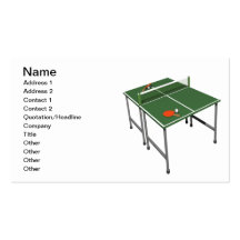 Tischtennis Visitenkarten