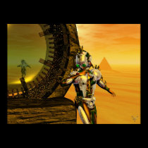 TITAN IN DER WÜSTE VON HYPERION poster