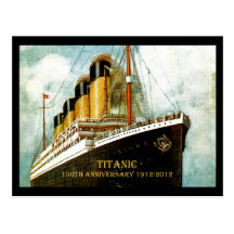 Titanischer 100. Jahrestag Effektivwerts Postkarte