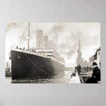 Titanischer Effektivwert reist Southampton ab Posterdrucke