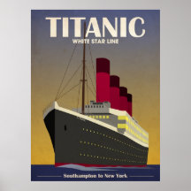 Titanischer Ozeandampfer-Kunst-Deko-Druck Poster