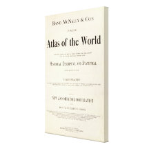 Titelblatt des indexierten Atlasses Leinwanddruck