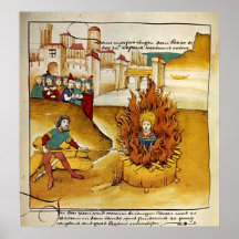 Tod von Jan Hus Posterdrucke