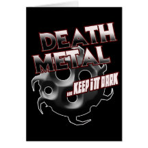 Todesmetallmusikt-shirt Hutaufkleber-Plakatstift Grußkarten