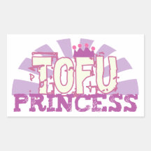 Tofu-Prinzessin Rechteckige Sticker