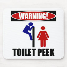 Toiletten-flüchtiger Blick Mousepads