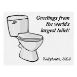Toiletten-Postkarte