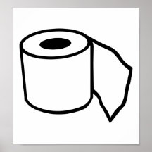 Toilettenpapierrolle Poster
