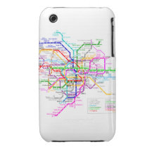 Tokyo-Untergrundbahn-BlackBerry-mutiger Kasten Case-Mate iPhone 3 Hüllen