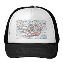 Tokyo-Untergrundbahn-Karten-Baseballmütze