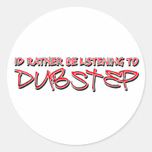 Tollpatschschritt Dubstep Musik Aufkleber