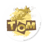 Tom, der Halt schiebt aufkleber