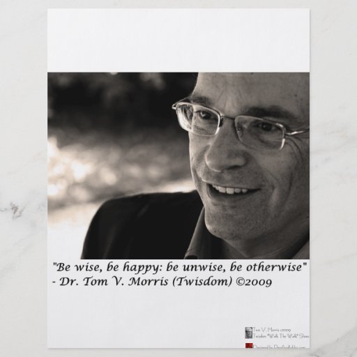 Tom Morris Twisdom "ist kluge" Zitat-Geschenke u.  Flyerdesign