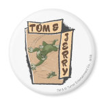Tom und Jerry auf einer TAN-Couch magnete