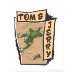 Tom und Jerry auf einer TAN-Couch poster