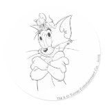 Tom und Jerry auf Kopf aufkleber