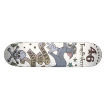 Tom und Jerry befolgen den Meister 2 Skateboardbretter