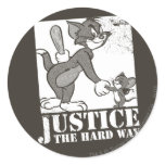 Tom- und Jerry-Gerechtigkeit die harte Weise aufkleber