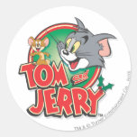 Tom- und Jerry-Klassiker-Logo Runde Sticker